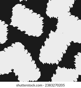 Hitam dan putih abstrak seamless pattern untuk kain atau wallpaper