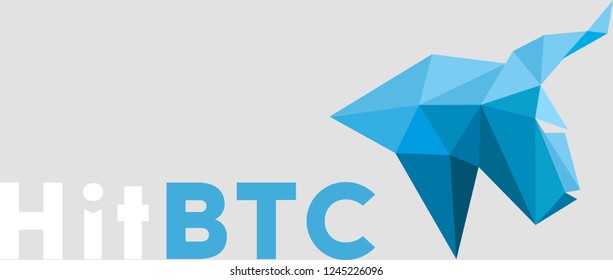 HitBTC cryptocurrency logo vector illustration