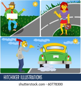 Hitchhiker illustrations collection