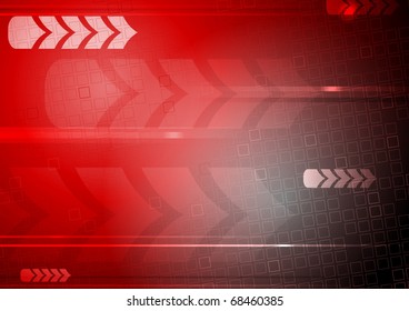 Hi-tech abstract background with arrows and stripes. Vector illustration eps 10