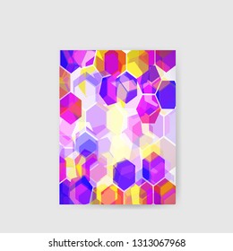 Hi-tech abstract background poster . Geometric vector design