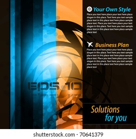 Hitech Abstract Business Background with Abstract Glowing motive