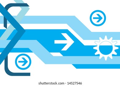 Hi-tech abstract vector background