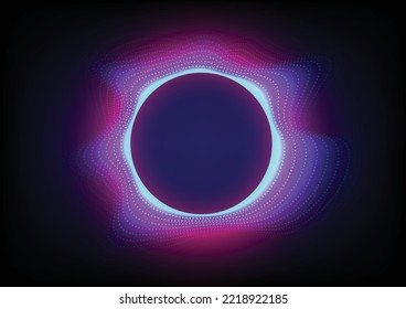 Hi-tech Background with blue and purple sphere,Abstract Hi-tech Background  ring sphere pattern
