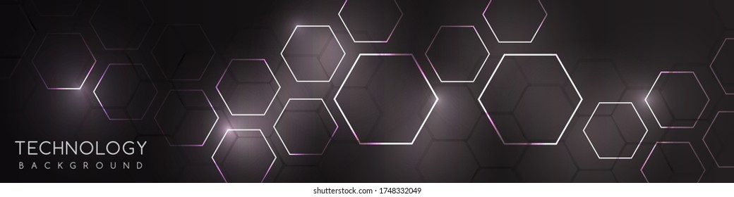 Hi-tech background design. The concept of chemical engineering, genetic research, innovative technologies. Hexagonal background 
