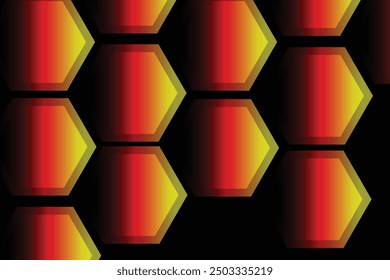 Hi-Tech-Hintergrunddesign. Das Konzept der Chemie, der genetischen Forschung, der innovativen Technologien. Sechseckiger Hintergrund.