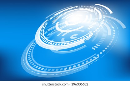 Hi-tech background. Vector. Clip-art