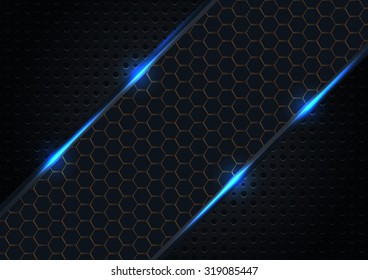 Hi-Tech black background. vector illustrations