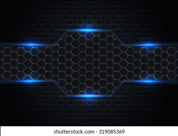 Hi-Tech black background.vector illustrations