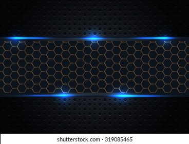 Hi-Tech black background.vector illustrations