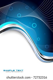 Hi-tech blue background. Clip-art