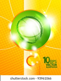 Hi-tech bubble vector abstract background