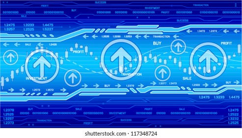Hi-tech business background. (EPS10 vector)