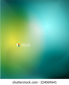 Hi-tech or business futuristic blurred template, blue yellow colors