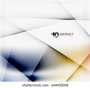 Hi-tech or business futuristic blurred template, blurred colors with shadow