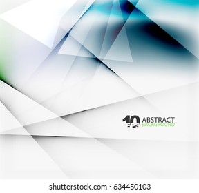 Hi-tech or business futuristic blurred template, blurred colors with shadow