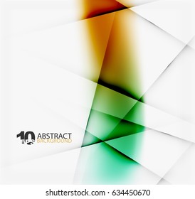 Hi-tech or business futuristic blurred template, blurred colors with shadow