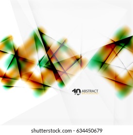 Hi-tech or business futuristic blurred template, blurred colors with shadow