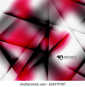 Hi-tech or business futuristic blurred template, blurred colors with shadow