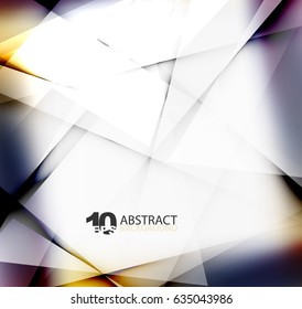 Hi-tech or business futuristic blurred template, blurred colors with shadow