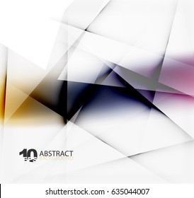 Hi-tech or business futuristic blurred template, blurred colors with shadow