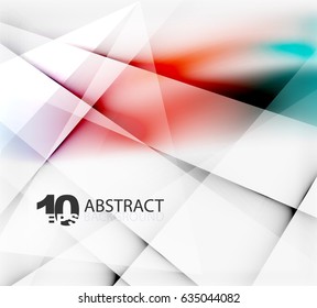 Hi-tech or business futuristic blurred template, blurred colors with shadow