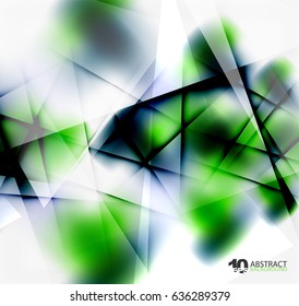 Hi-tech or business futuristic blurred template, blurred colors with shadow