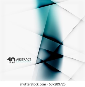 Hi-tech or business futuristic blurred template, blurred colors with shadow