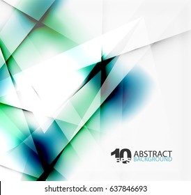 Hi-tech or business futuristic blurred template, blurred colors with shadow