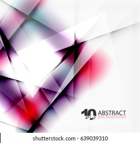 Hi-tech or business futuristic blurred template, blurred colors with shadow