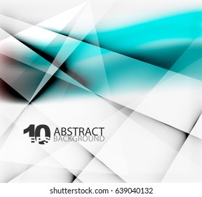 Hi-tech or business futuristic blurred template, blurred colors with shadow