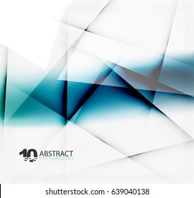 Hi-tech or business futuristic blurred template, blurred colors with shadow