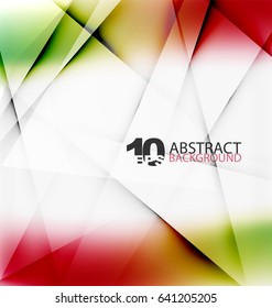 Hi-tech or business futuristic blurred template, blurred colors with shadow