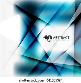 Hi-tech or business futuristic blurred template, blurred colors with shadow