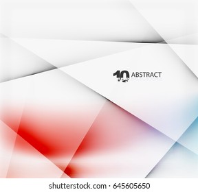 Hi-tech or business futuristic blurred template, blurred colors with shadow