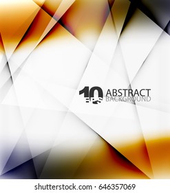 Hi-tech or business futuristic blurred template, blurred colors with shadow