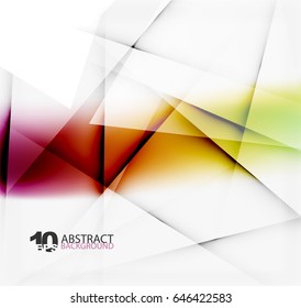 Hi-tech or business futuristic blurred template, blurred colors with shadow