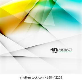 Hi-tech or business futuristic blurred template, blurred colors with shadow