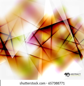 Hi-tech or business futuristic blurred template, blurred colors with shadow