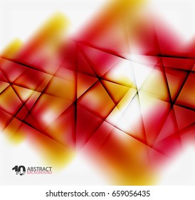Hi-tech or business futuristic blurred template, blurred colors with shadow