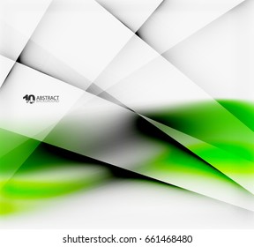 Hi-tech or business futuristic blurred template, blurred colors with shadow
