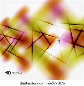 Hi-tech or business futuristic blurred template, blurred colors with shadow