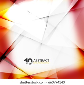 Hi-tech or business futuristic blurred template, blurred colors with shadow