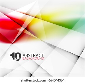 Hi-tech or business futuristic blurred template, blurred colors with shadow