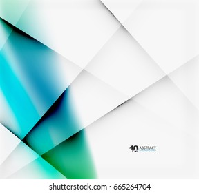 Hi-tech or business futuristic blurred template, blurred colors with shadow