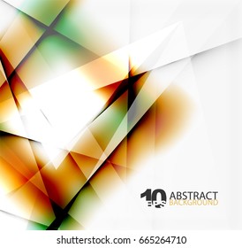 Hi-tech or business futuristic blurred template, blurred colors with shadow
