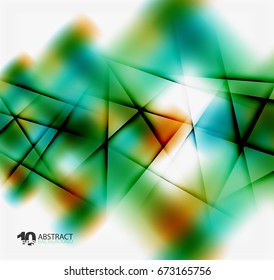 Hi-tech or business futuristic blurred template, blurred colors with shadow