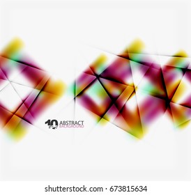 Hi-tech or business futuristic blurred template, blurred colors with shadow