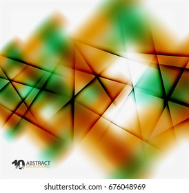 Hi-tech or business futuristic blurred template, blurred colors with shadow