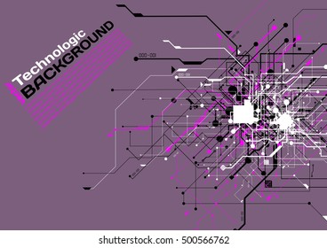 hi-tech circuits industrial abstract background electronic 